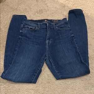 7 For All Mankind Indigo Skinny Jeans